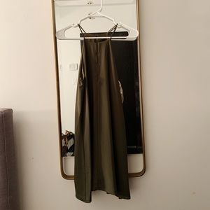 Design lab silky green dress